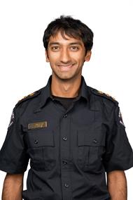 Amir Allana in uniform