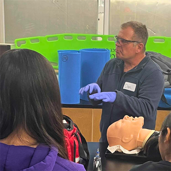 Don teaching in the First Responder program