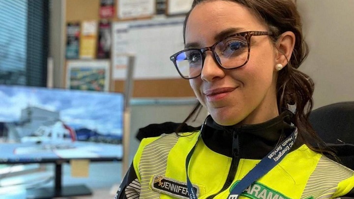 Paramedic Jen Bolster smiling in uniform