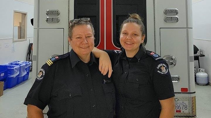 Paramedic mother and daughter Joy Wilson and Tina Basarab