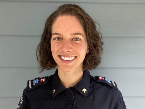 Paramedic Maria Cirstea smiling in uniform