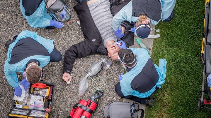 BCEHS re-enactment of paramedics attending an overdose