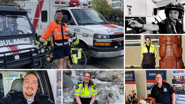 Mosaic of paramedics across the province