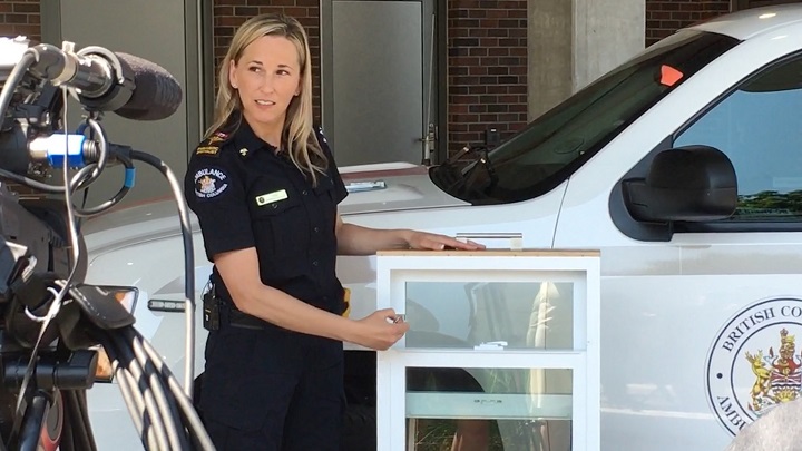 Paramedic specialist Jodi Butterman talking about window safety