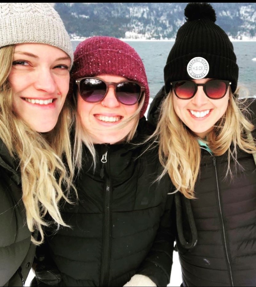 Portrait of three smiling women