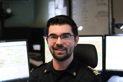 Portrait of a man in BC Ambulance uniform