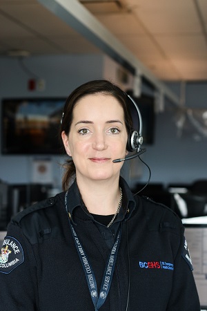 Portrait of a smiling dispatcher in uniform
