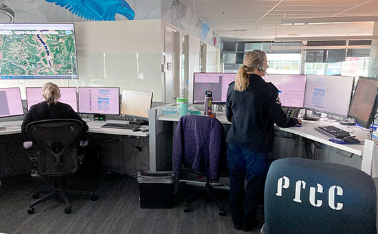 Patient Transfer Coordination Centre workspace in April 2025